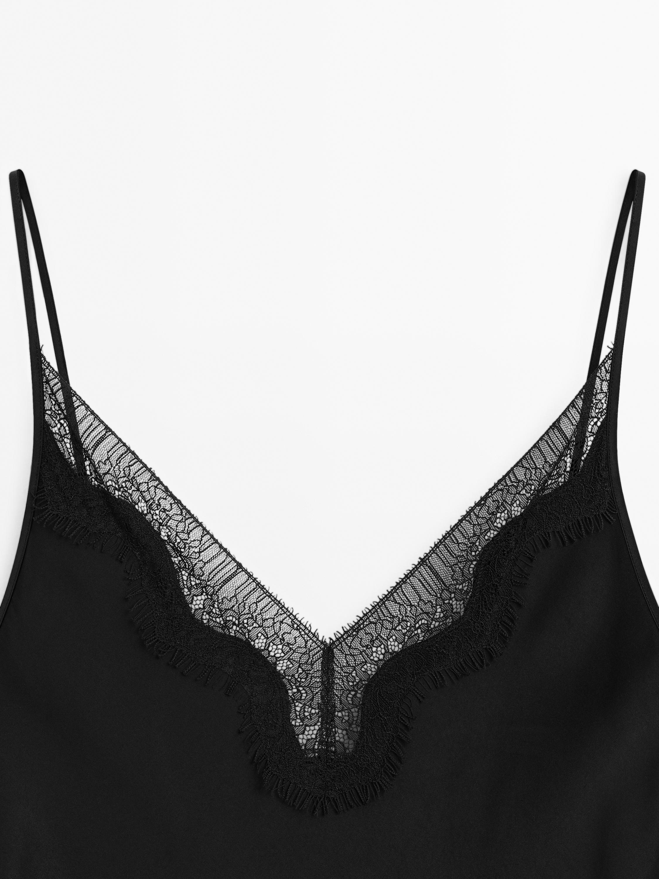 Robe longue nuisette satinée